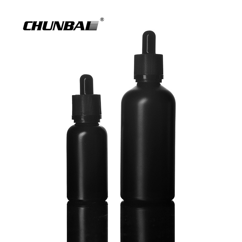 Wholesale 10ml 15ml 20ml Eliquid Childproof Cap Black White Dropper Glass Bottles