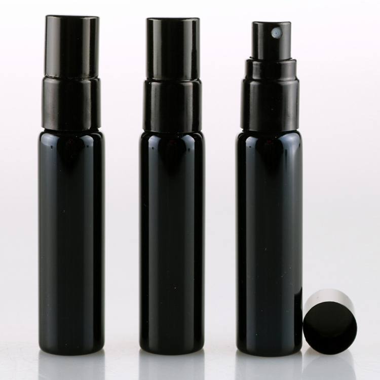 Wholesale 10ml 20ml shoulder shoulder essential oil spray 30ml 50ml glass UV black perfume bottles