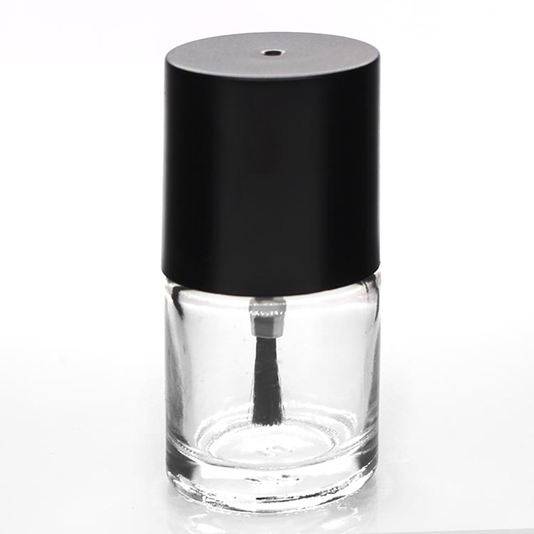 Wholesale 10ml Square Glass Bottle Cap For Uv Gel Black Nail Polish With Logo Personal Care Packaging