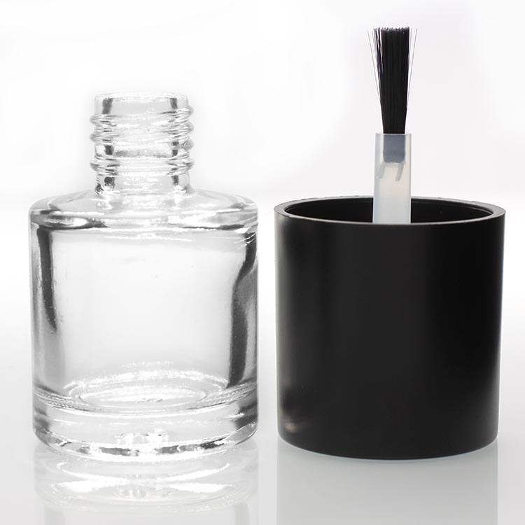 Wholesale 10ml Square Glass Bottle Cap For Uv Gel Black Nail Polish With Logo Personal Care Packaging