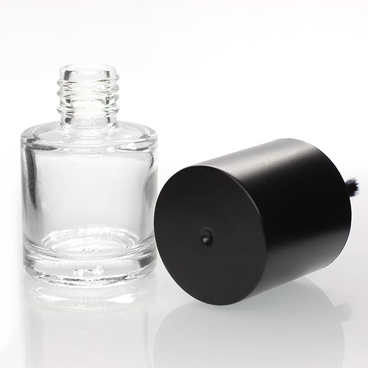 Wholesale 10ml Square Glass Bottle Cap For Uv Gel Black Nail Polish With Logo Personal Care Packaging