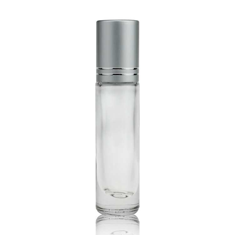 Wholesale 10ml Transparent Refillable Glass Essential Oil Roll On Bottle