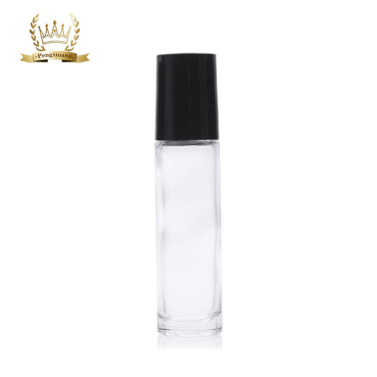 Wholesale 10ml Transparent Refillable Glass Essential Oil Roll On Bottle