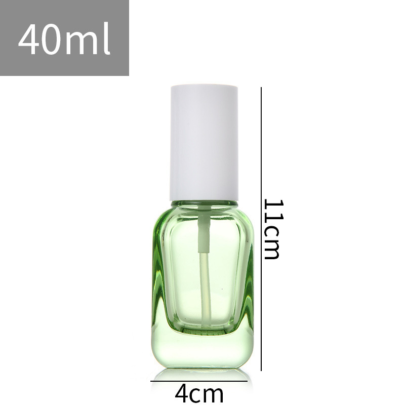 Wholesale 10ml Transparent thick bottom square glass bottle with plastic cap dropper 10ml