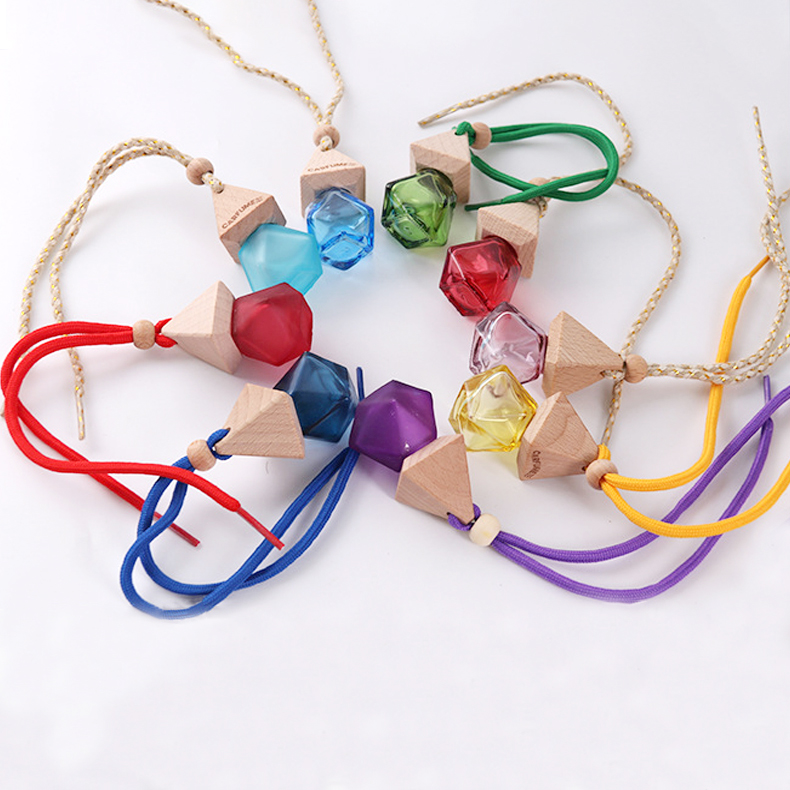 Wholesale 10ml car fragrance car perfume car hanging diffuser bottle with colorful string