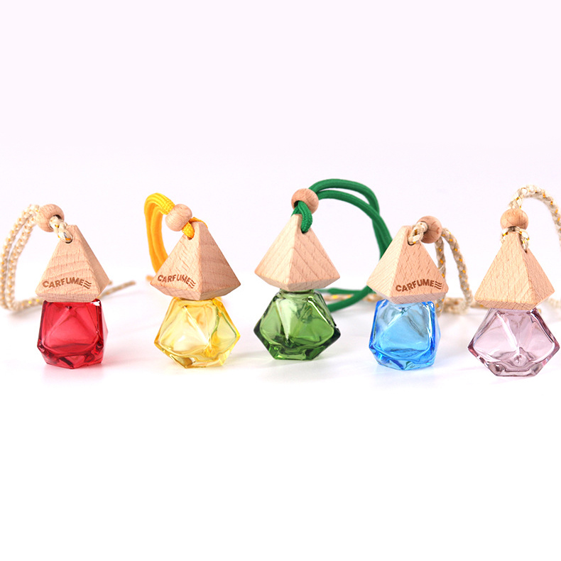Wholesale 10ml car fragrance car perfume car hanging diffuser bottle with colorful string