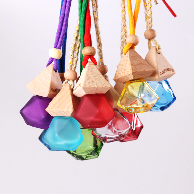 Wholesale 10ml car fragrance car perfume car hanging diffuser bottle with colorful string