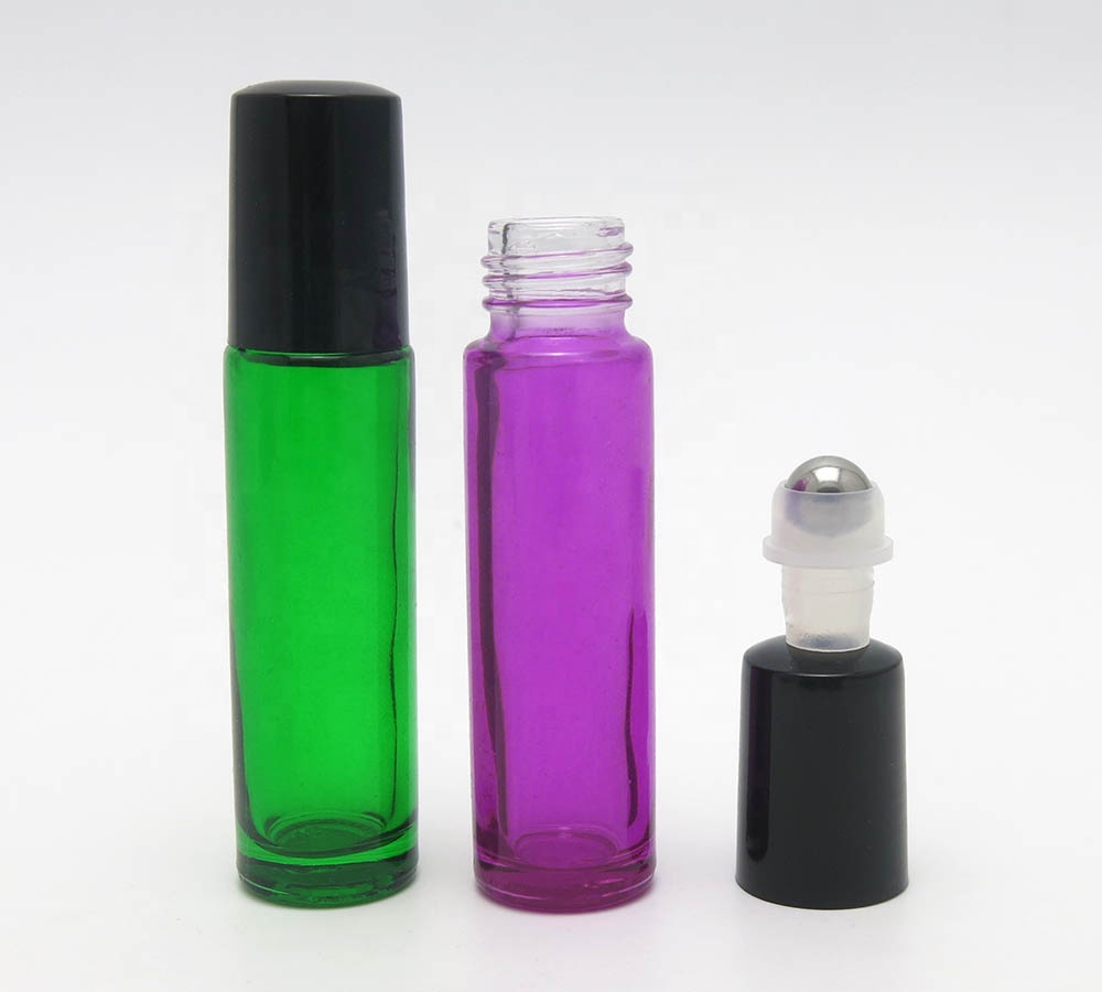 Wholesale 10ml clear roll on glass bottle for essential oil packaging
