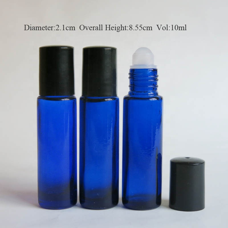 Wholesale 10ml clear roll on glass bottle for essential oil packaging