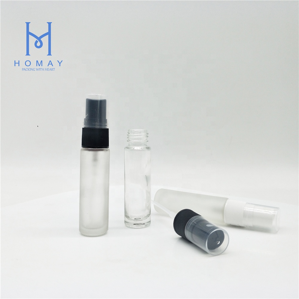 Wholesale 10ml forst clear roll on perfume spray bottle with spray pump