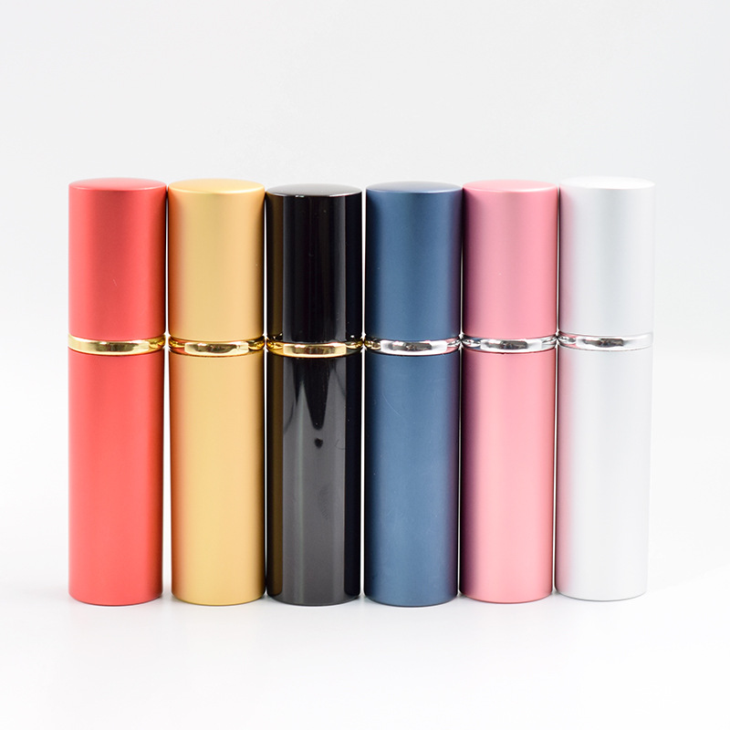 Wholesale 10ml small mini type aluminum perfume refillable atomizer bottle envases cosmeticos frascos para perfumes