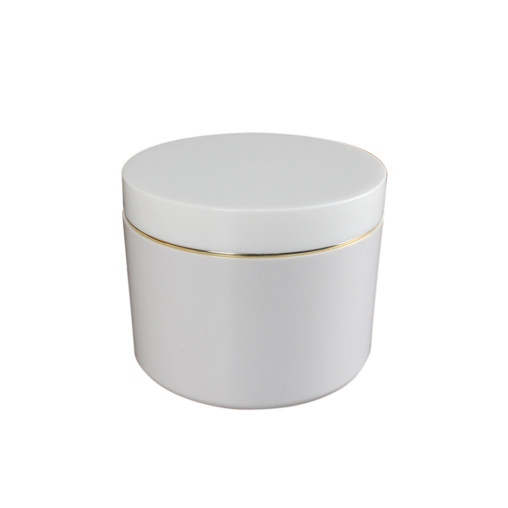 Wholesale 10oz plastic jars white cosmetic jar packaging luxury cosmetic bottles and jars for personal skin care