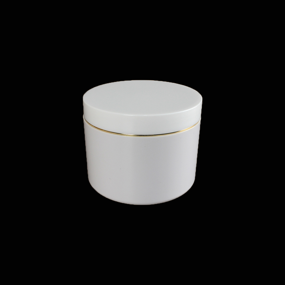 Wholesale 10oz plastic jars white cosmetic jar packaging luxury cosmetic bottles and jars for personal skin care