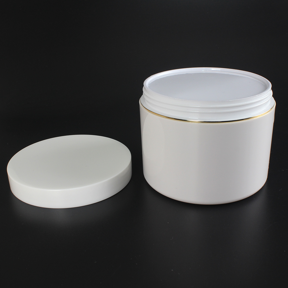 Wholesale 10oz plastic jars white cosmetic jar packaging luxury cosmetic bottles and jars for personal skin care