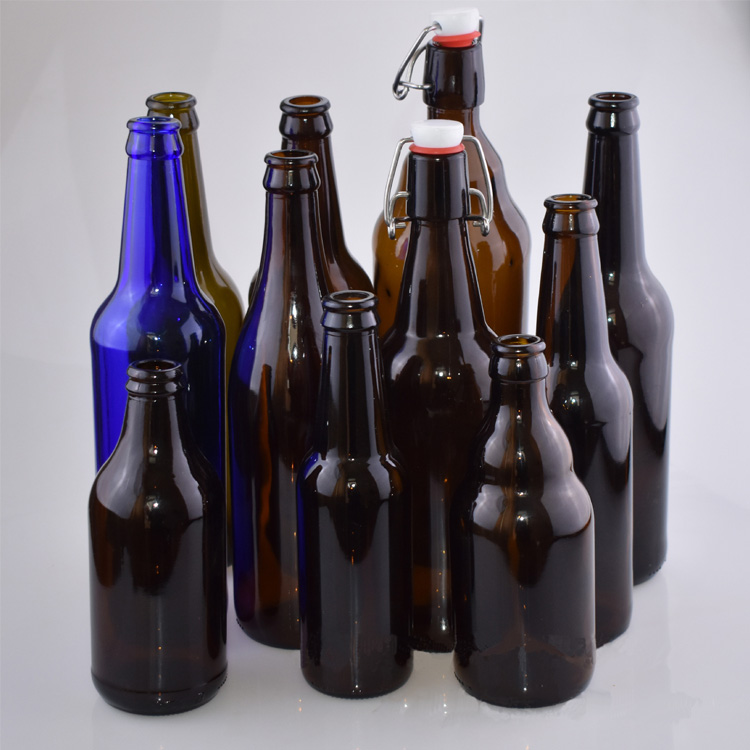 Wholesale 11 oz or 33cl Twist Off Green/Brown Glass Material Empty Beer Bottles 330 ml