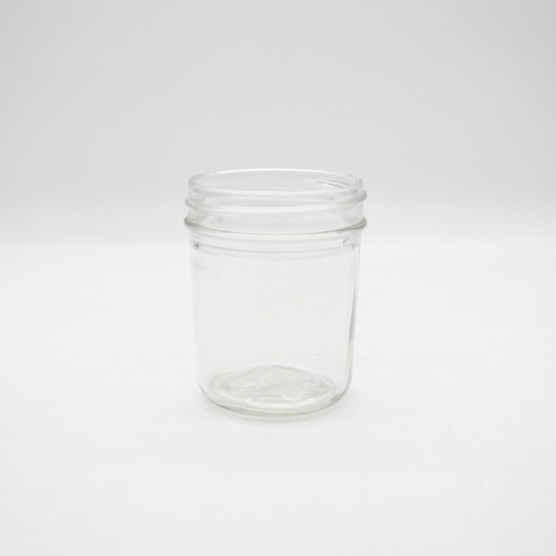 Wholesale 120 ml caviar jar honey glass jar mason cup hot sauce jam jar with curled tinplate lid