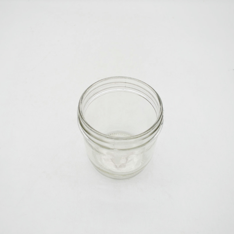 Wholesale 120 ml caviar jar honey glass jar mason cup hot sauce jam jar with curled tinplate lid