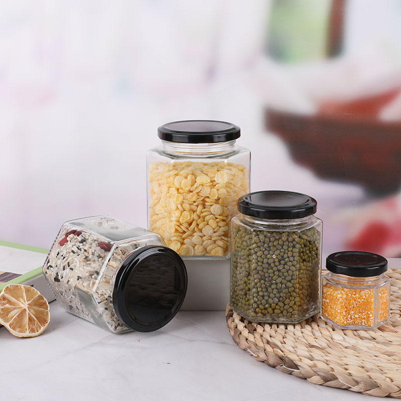 Wholesale 120ml 220ml 330ml 400ml 580ml glass spice honey jammini jar with altight lid