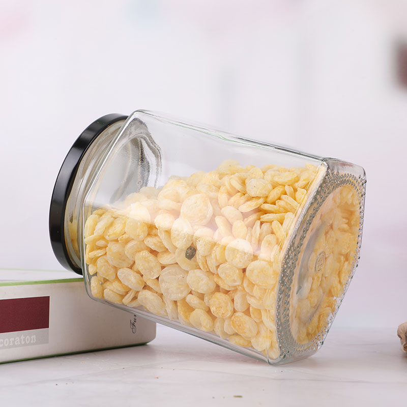 Wholesale 120ml 220ml 330ml 400ml 580ml glass spice honey jammini jar with altight lid