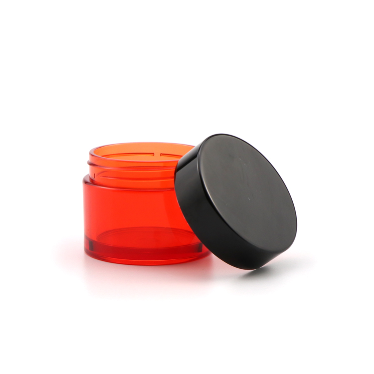 Wholesale 15 50 g empty cylinder lotion cream container blue small cosmetic cream plastic jars food grade with screw cap