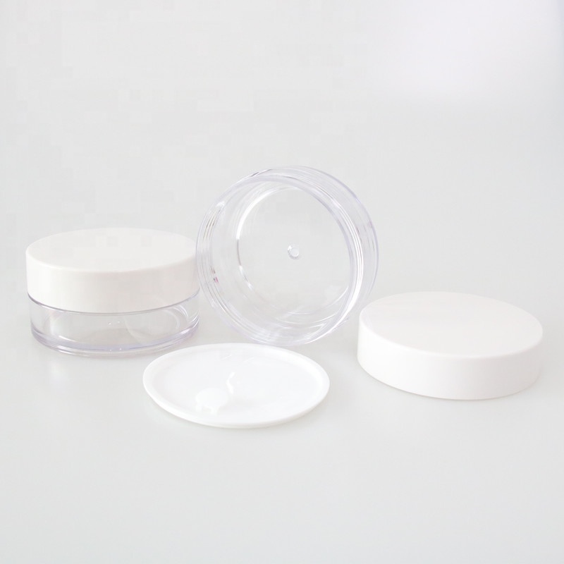 Wholesale 150g Clear PETG Plastic Cosmetic Cream Jar with White Lid