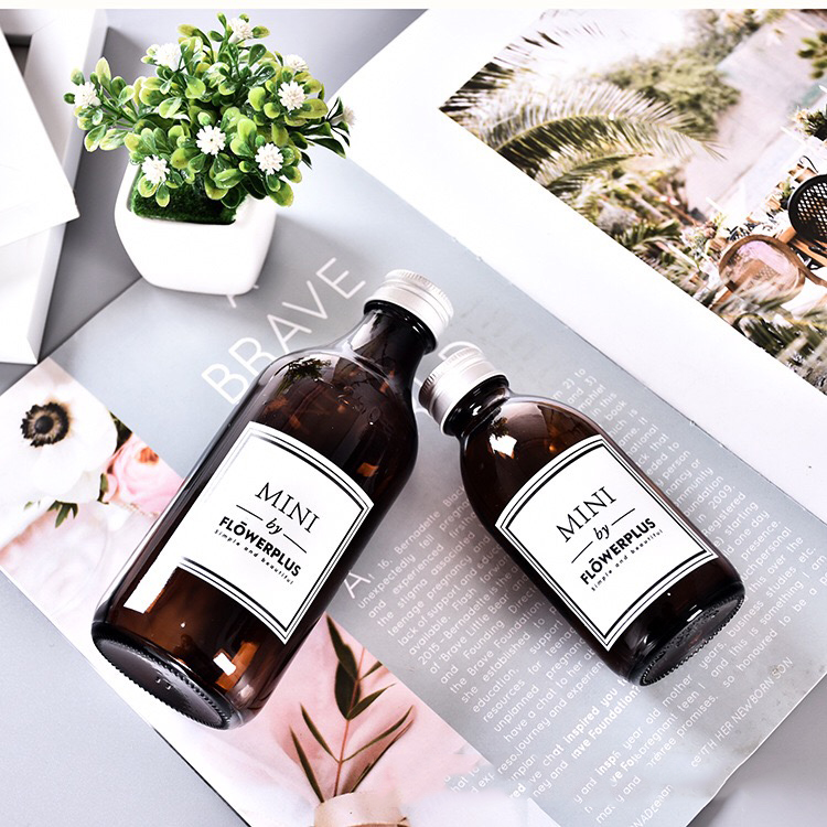 Wholesale 150ml 250ml toner essence lotion brown glass bottle