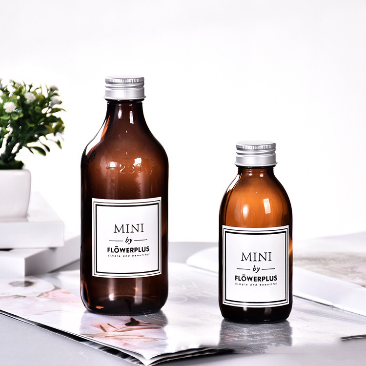 Wholesale 150ml 250ml toner essence lotion brown glass bottle