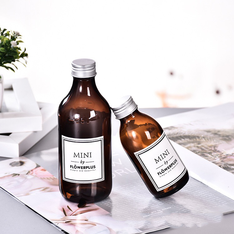 Wholesale 150ml 250ml toner essence lotion brown glass bottle
