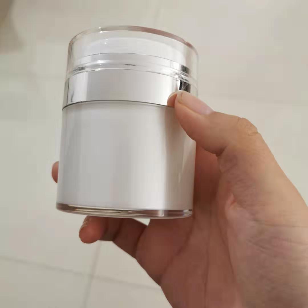 Wholesale 15ML 30ML 50ML plastic Acrylic airless Face Cream Lotion Containers cosmetic jar