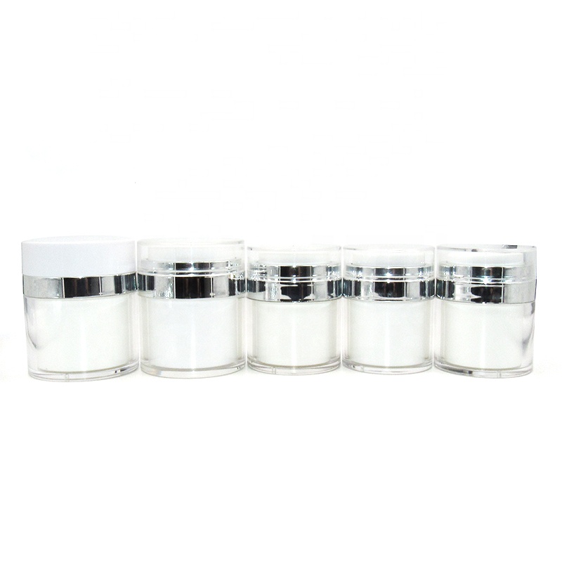 Wholesale 15ML 30ML 50ML plastic Acrylic airless Face Cream Lotion Containers cosmetic jar