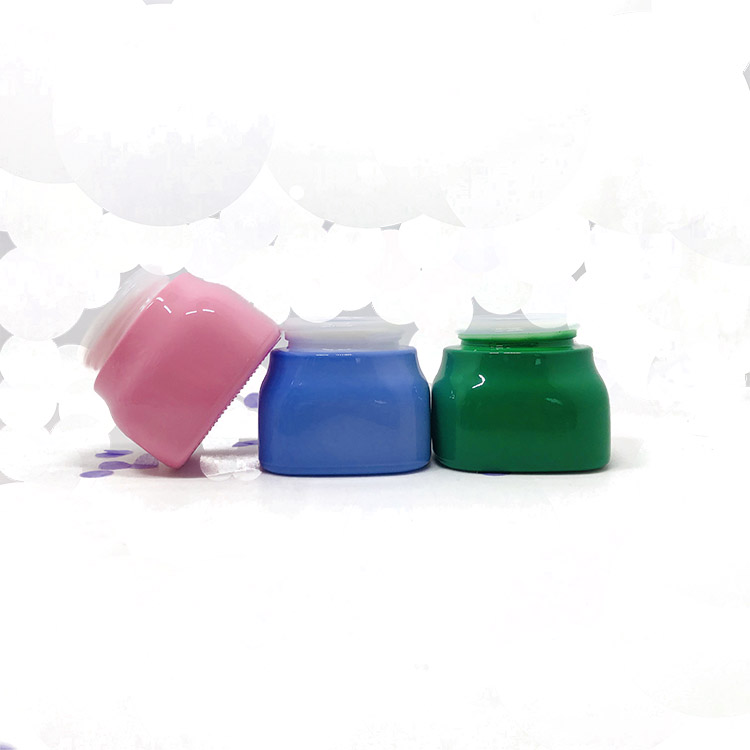 Wholesale 15g 20g 30g 50g 100g matte pink glass cream jar opal white porcelain glass cosmetic jar ceramic container jar