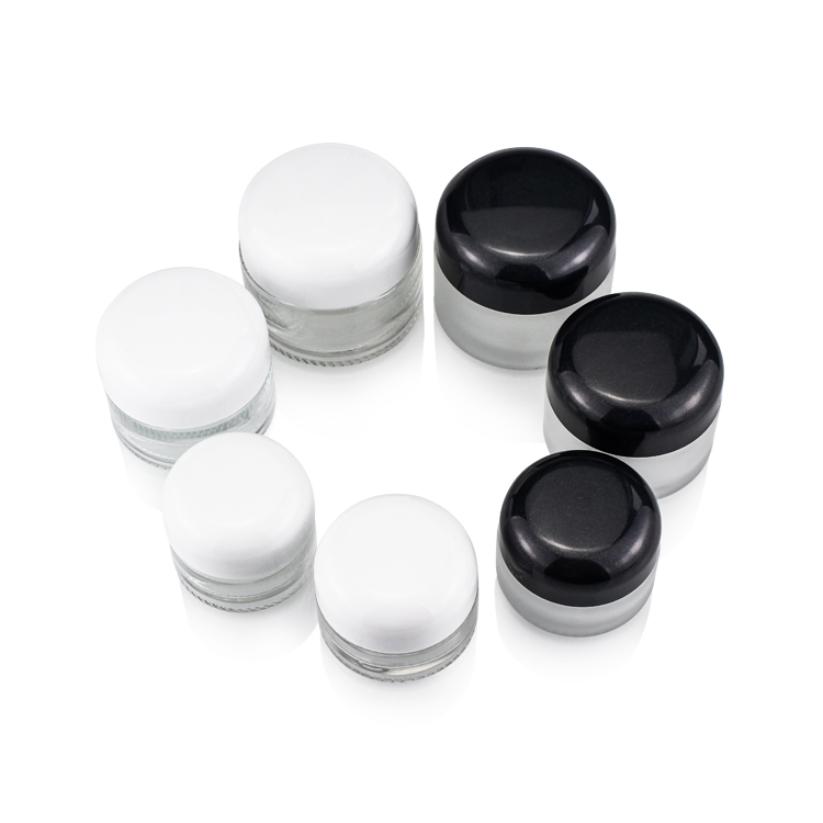 Wholesale 15g 20g 30g Frosted Round Glass Face Cream Jar Hand Cream Jars Skin Care Supplier Package