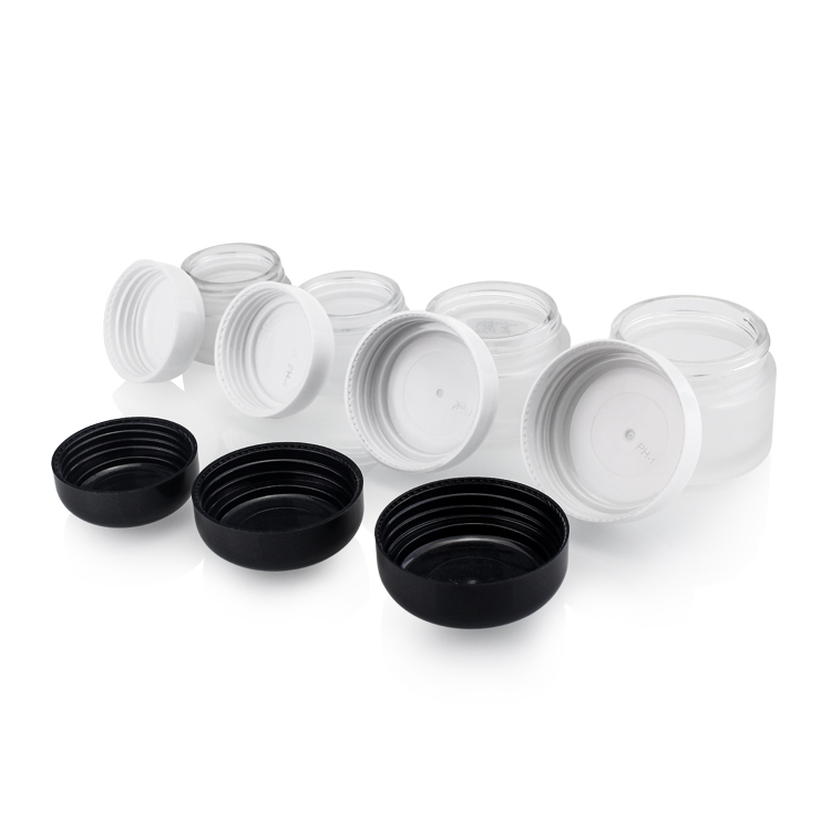 Wholesale 15g 20g 30g Frosted Round Glass Face Cream Jar Hand Cream Jars Skin Care Supplier Package