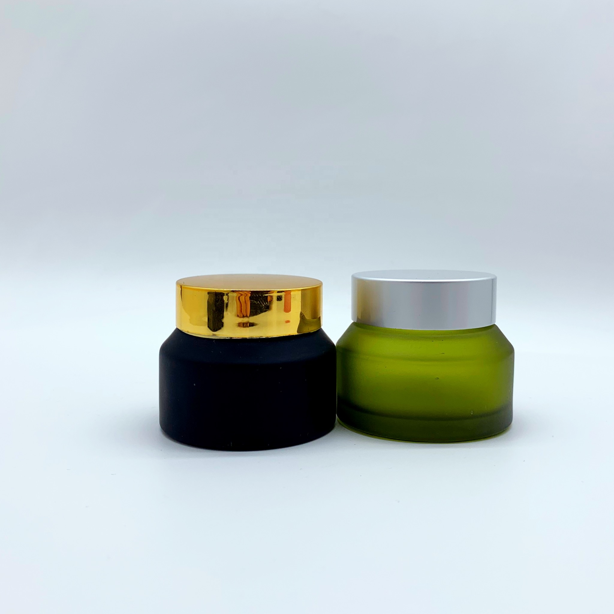 Wholesale 15g 30g 50g pink Cream Bottle black Glass Matte Cream Eye Cream Bottle