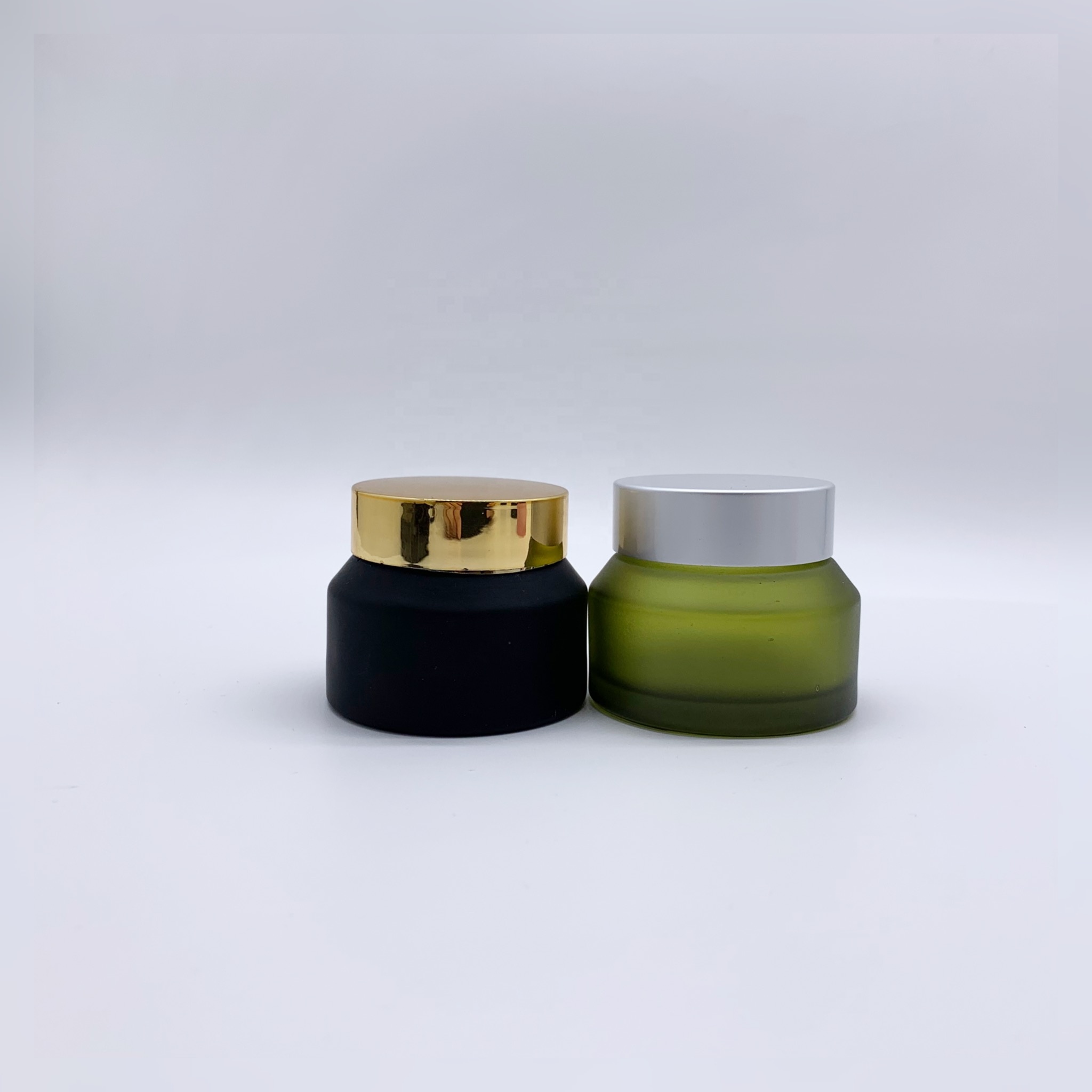 Wholesale 15g 30g 50g pink Cream Bottle black Glass Matte Cream Eye Cream Bottle