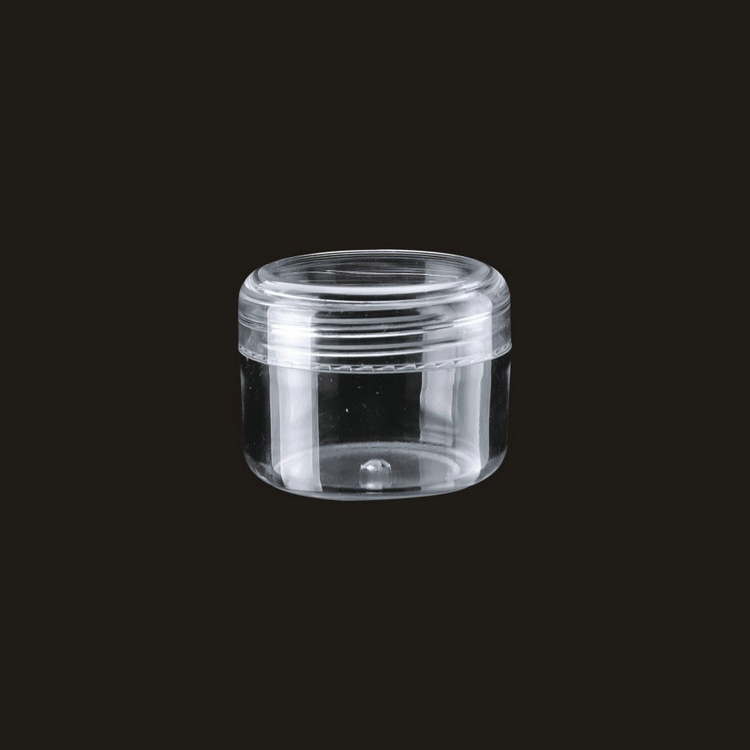 Wholesale 15g 30g packaging jar empty clear plastic skin care body cream cosmetic container