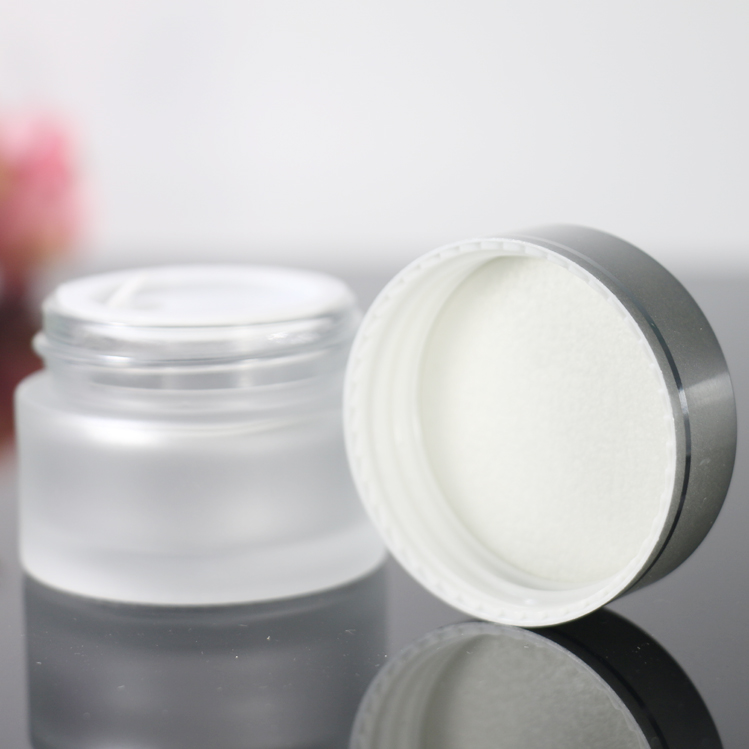 Wholesale 15g 5-100g Transparent Cream Bottle Glass Matte Cream Eye Cream Bottle