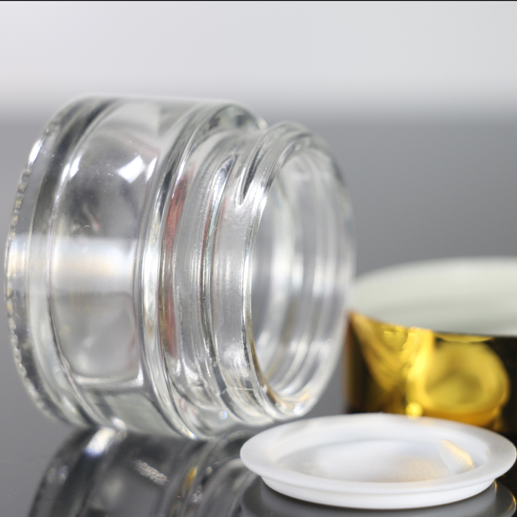 Wholesale 15g 5-100g Transparent Cream Bottle Glass Matte Cream Eye Cream Bottle