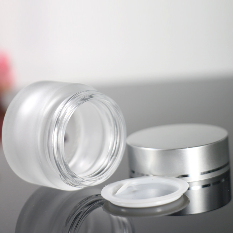 Wholesale 15g 5-100g Transparent Cream Bottle Glass Matte Cream Eye Cream Bottle