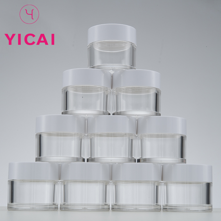 Wholesale 15g Custom Size Petg Clear Cosmetic Container Jar