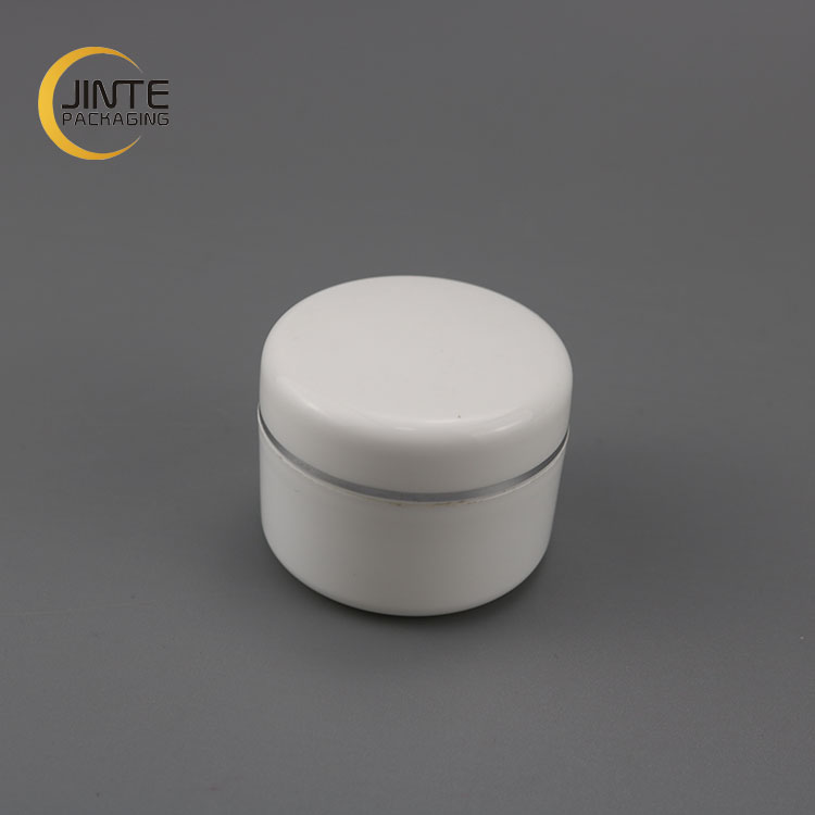 Wholesale 15g small size  empty  injection  double wall cream PP jar for UV gel