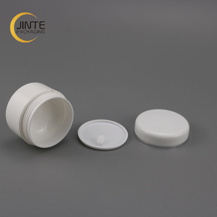 Wholesale 15g small size empty injection double wall cream PP jar for UV gel