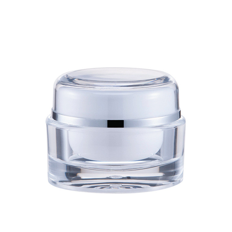 Wholesale 15g30g50g Acrylic clear plastic skin care body cream jar cosmetic container