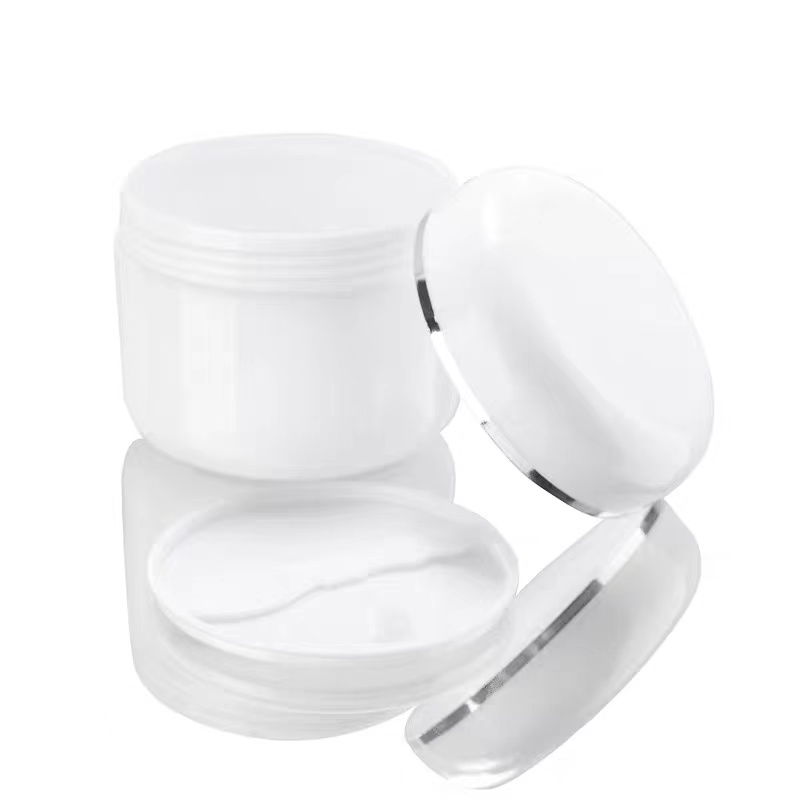 Wholesale 15ml 20ml 30ml 50ml 100ml 150ml 200ml empty white simple pp plastic cream jars