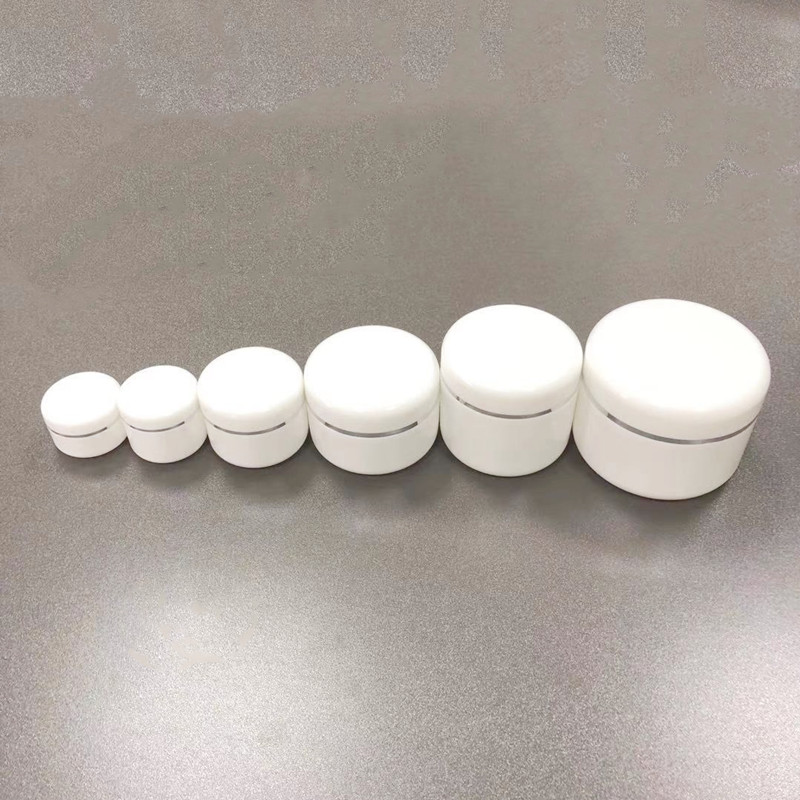 Wholesale 15ml 20ml 30ml 50ml 100ml 150ml 200ml empty white simple pp plastic cream jars