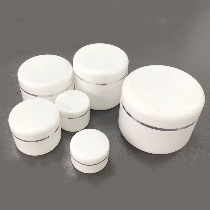 Wholesale 15ml 20ml 30ml 50ml 100ml 150ml 200ml empty white simple pp plastic cream jars