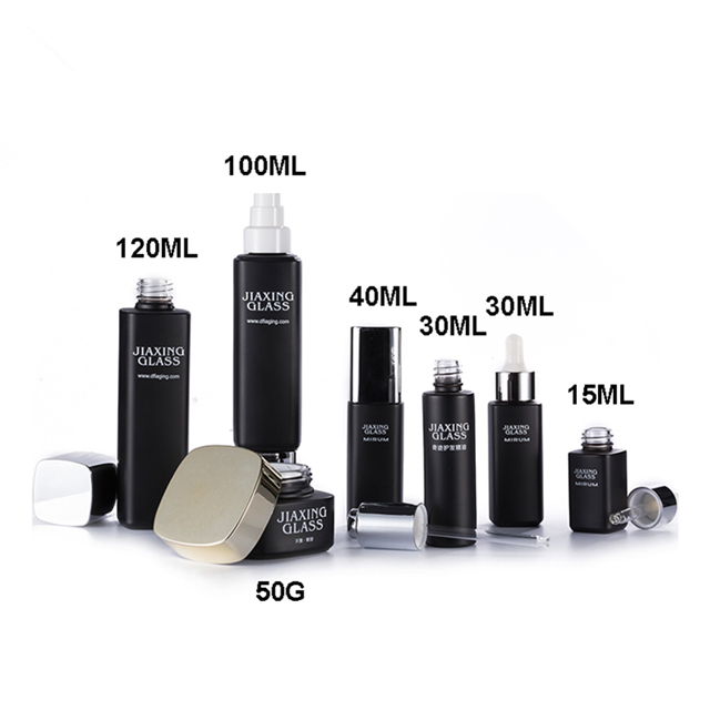 Wholesale 15ml 30ml 40ml 50ml 100ml 120ml matte frosted black rectangle square glass dropper bottles for e liquid with pipette