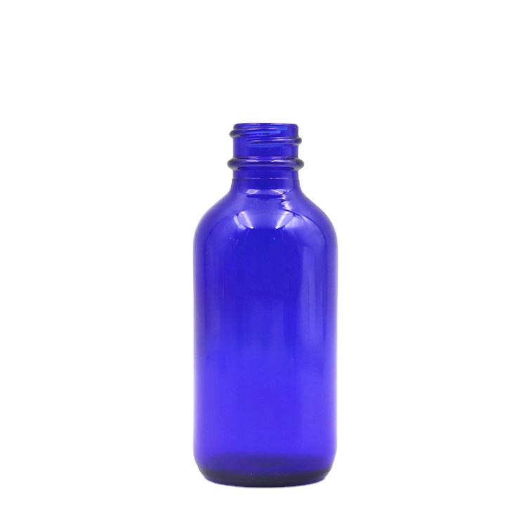 Wholesale 15ml 30ml 60ml 120ml 250ml 500ml 1000ml blue boston round glass bottle