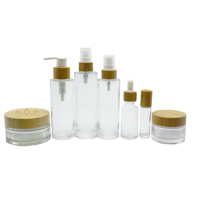 Wholesale 15ml Spray Bottle Cosmetic bamboo airless bottle Package BP-339K