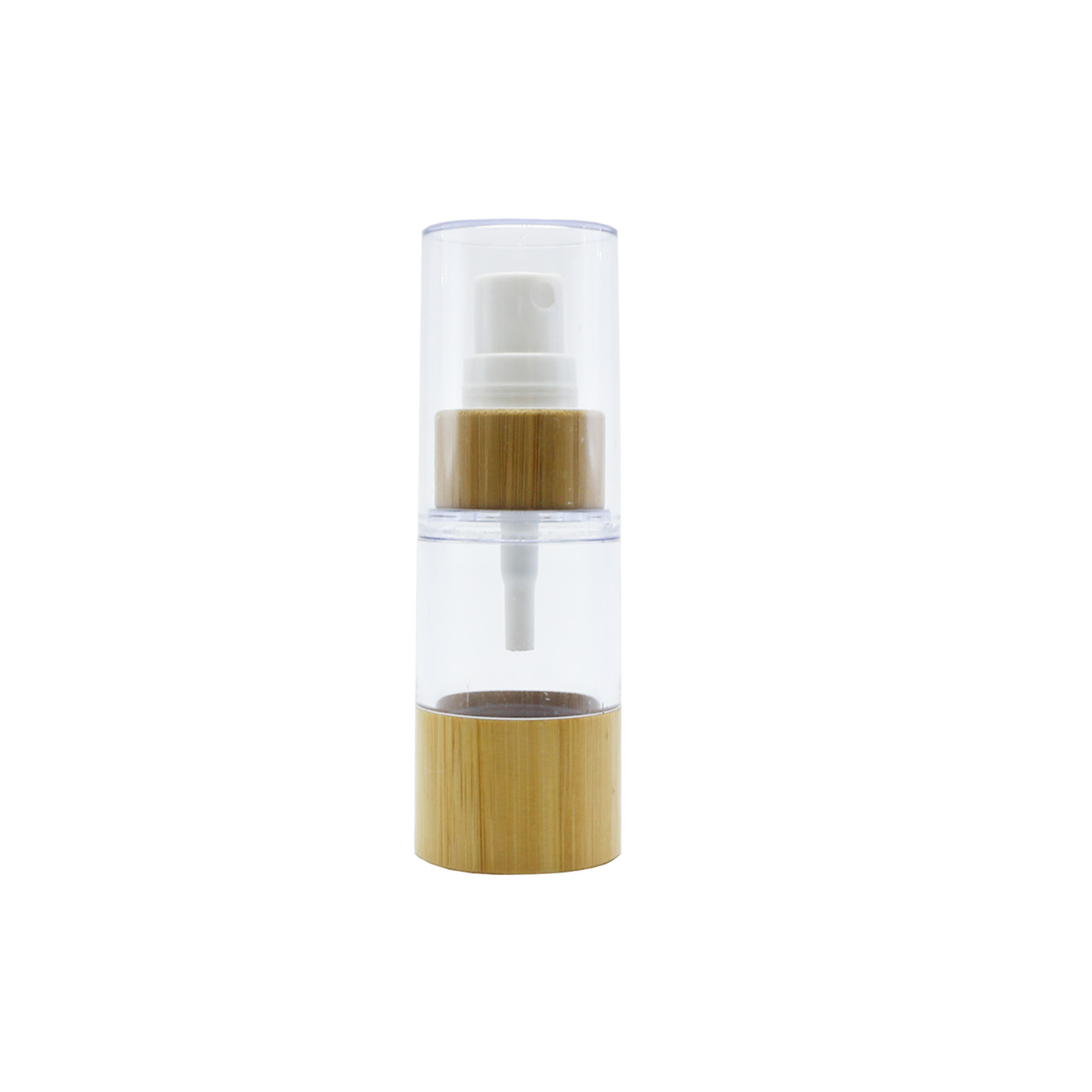 Wholesale 15ml Spray Bottle Cosmetic bamboo airless bottle Package BP-339K